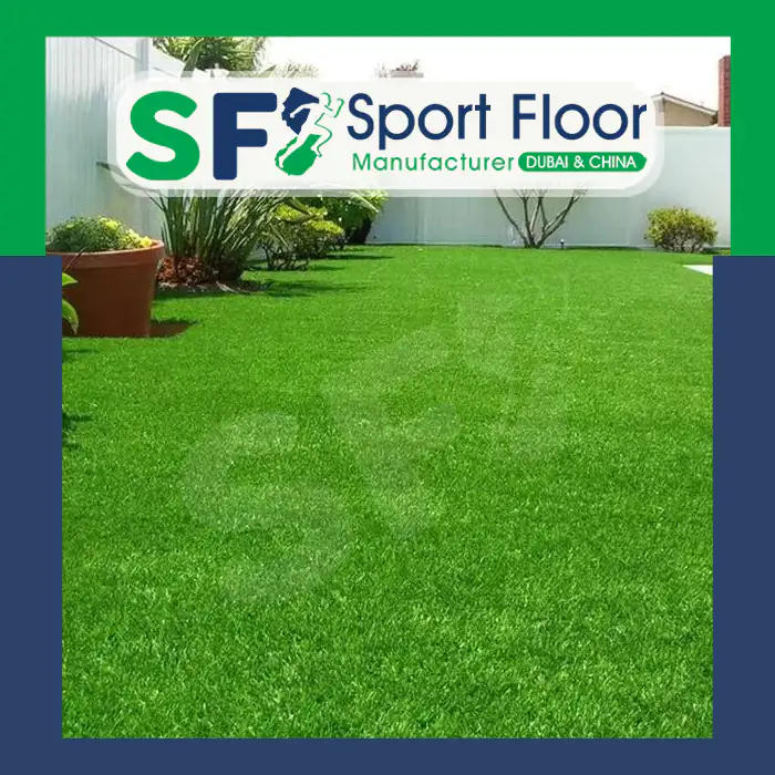 Artificial grass installed in a private landscaped garden