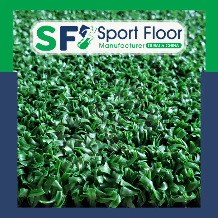 Short dense artificial grass designed for golf and putting green applications