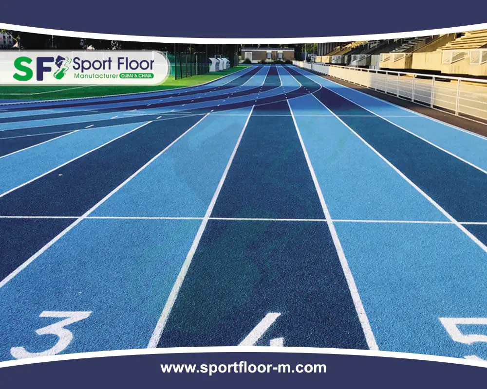 مضمار ركض ترتان للمسابقات الدولية معتمد من الاتحاد الدولي تصنيع سبورت فلور