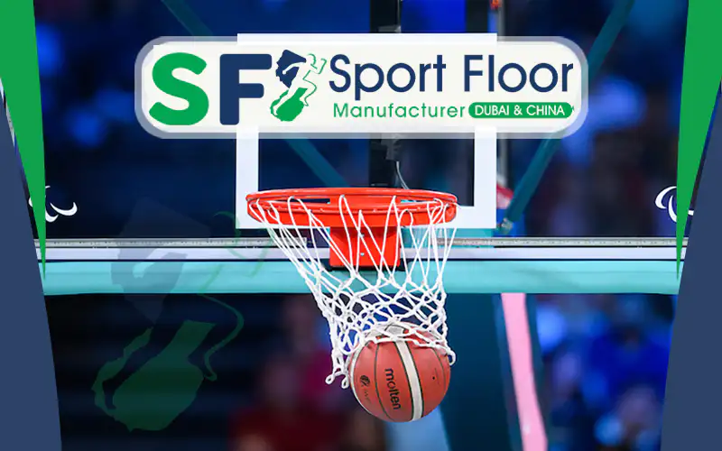 اكسسورات ملاعب رياضية باسكت كرة سلة - بورد سلة معتمد من سبورت فلور