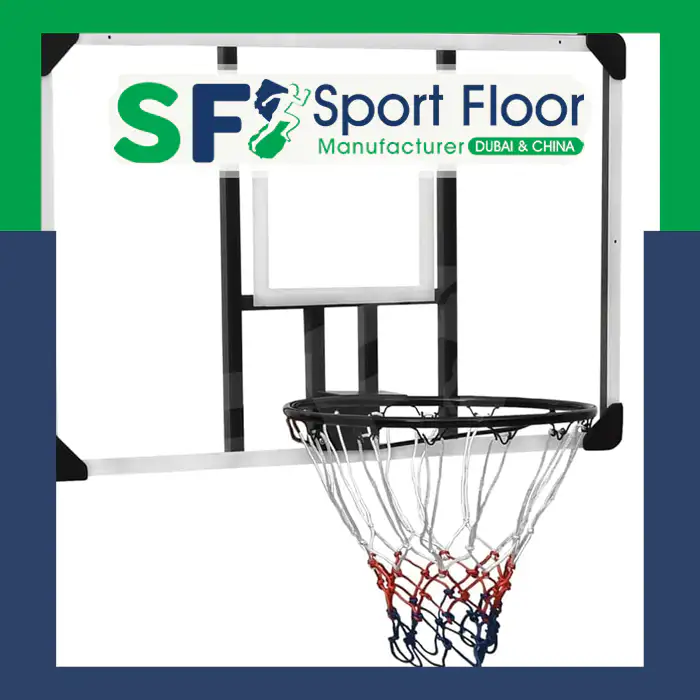 اكسسورات ملاعب رياضية باسكت كرة سلة - بورد سلة معتمد من سبورت فلور