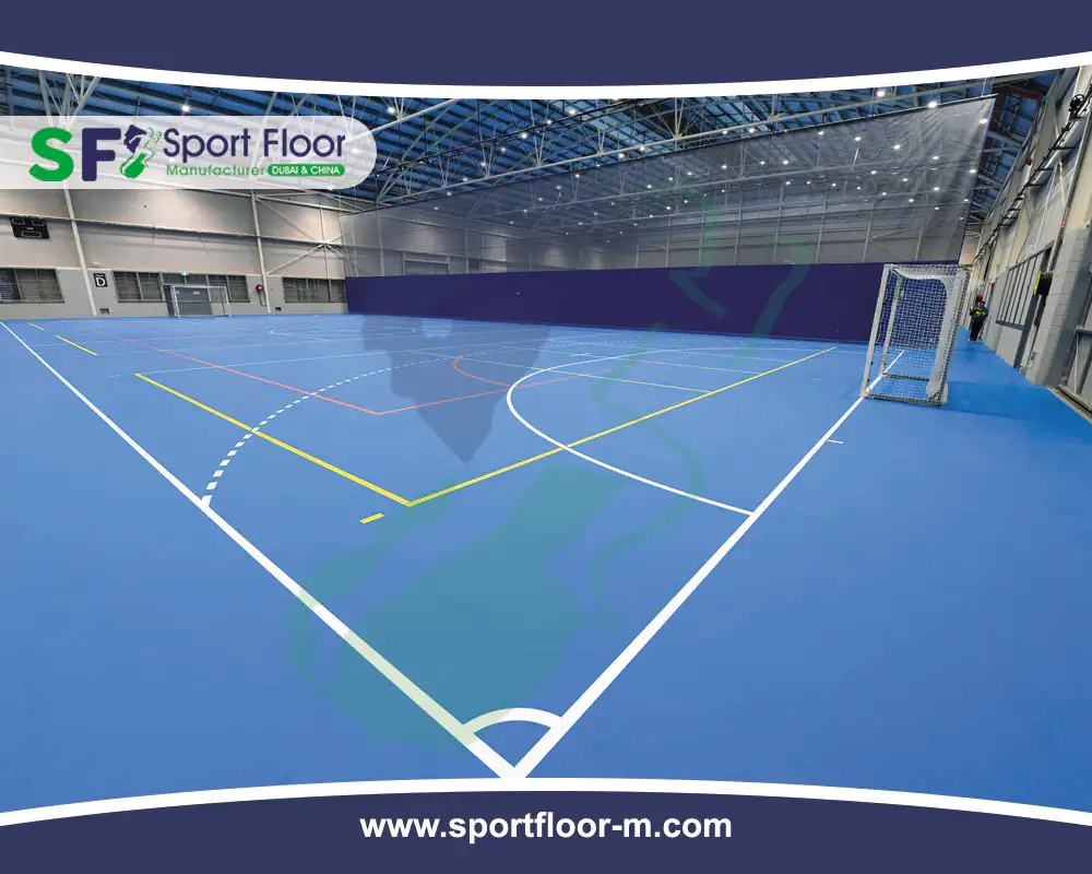 رولات ملاعب داخلية PVC معتمدة للملاعب والارضيات الرياضية براند سبورت فلور