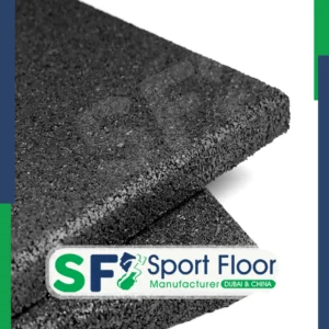 بلاط مطاط 4 سم اسود