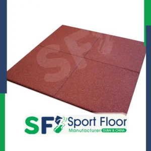 بلاط مطاط احمر 2 سم