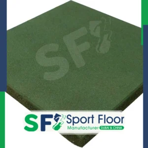 بلاط مطاط اخضر 3 سم