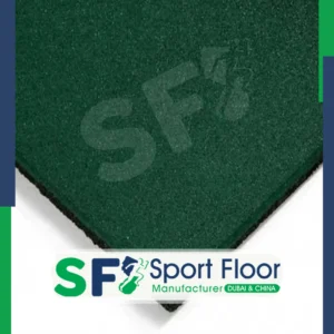 بلاط مطاط اخضر 5 سم