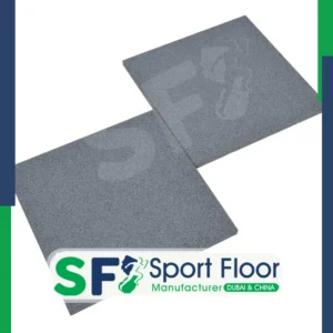 بلاط مطاط رمادي 4 سم