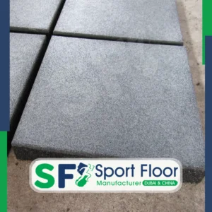 بلاط مطاط رمادي 5 سم