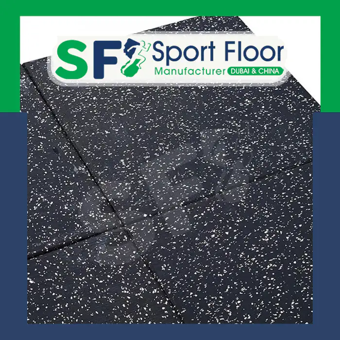 بلاط مطاط منقط - Speckled Rubber Tiles - Dalles en Caoutchouc Mouchetées - Baldosas de Goma Salpicadas