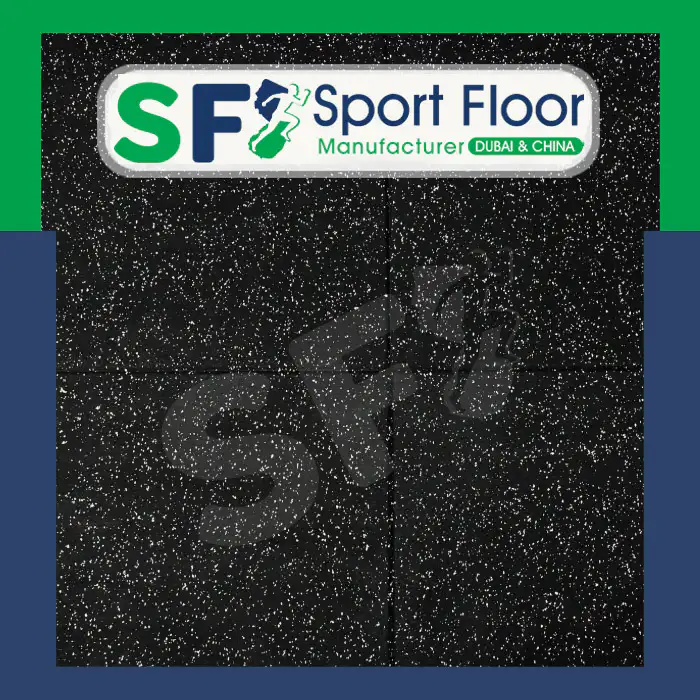 بلاط مطاط منقط - Speckled Rubber Tiles - Dalles en Caoutchouc Mouchetées - Baldosas de Goma Salpicadas