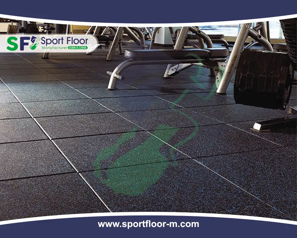 بلاط مطاط منقط - Speckled Rubber Tiles - Dalles en Caoutchouc Mouchetées - Baldosas de Goma Salpicadas