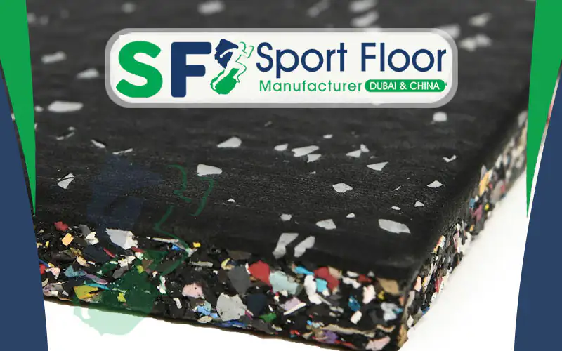 بلاط مطاط منقط - Speckled Rubber Tiles - Dalles en Caoutchouc Mouchetées - Baldosas de Goma Salpicadas