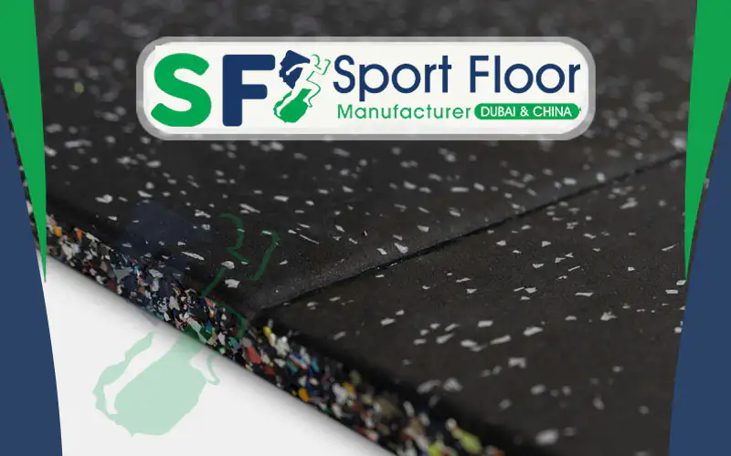 بلاط مطاط منقط - Speckled Rubber Tiles - Dalles en Caoutchouc Mouchetées - Baldosas de Goma Salpicadas