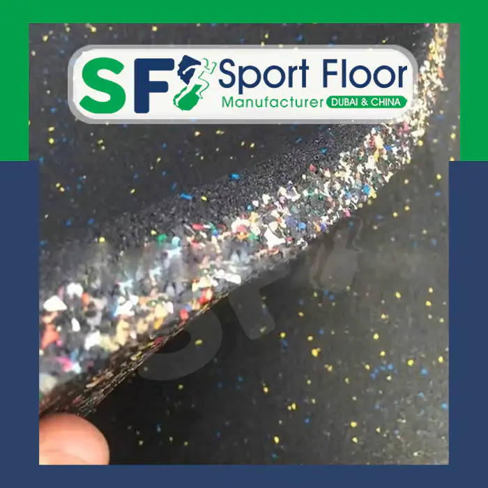 بلاط مطاط منقط - Speckled Rubber Tiles - Dalles en Caoutchouc Mouchetées - Baldosas de Goma Salpicadas