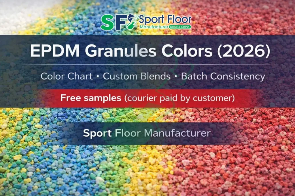 epdm granules colors color chart batch consistency 2026 EPDM granules colors guide 2026 color chart custom blends batch consistency