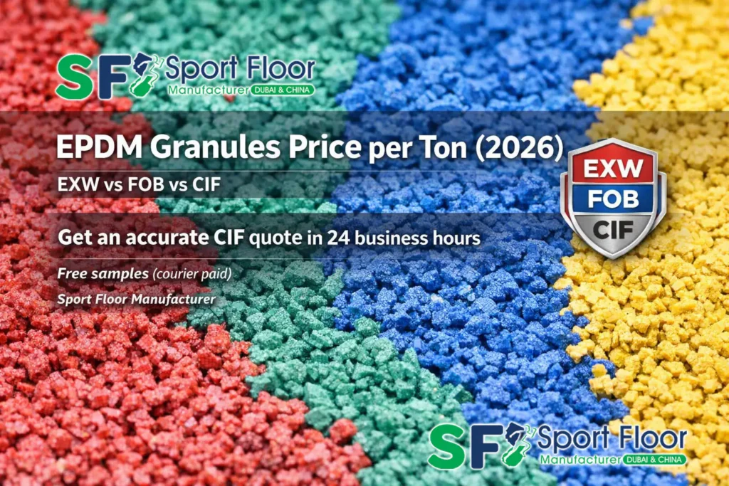 epdm granules price per ton exw fob cif 2026