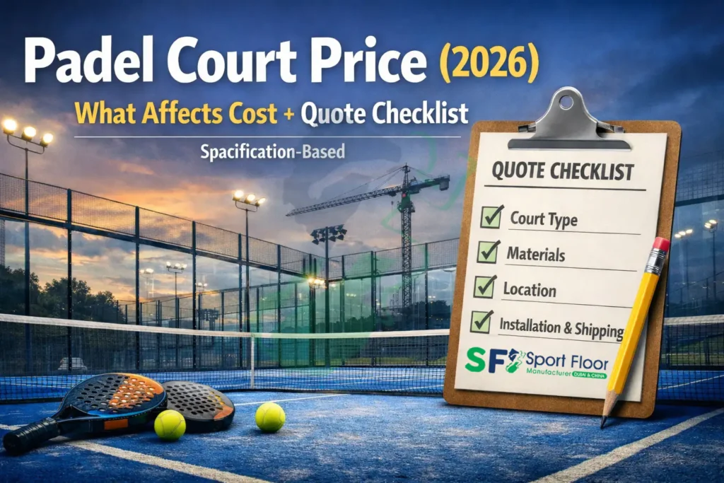 Padel court price 2026 factors affecting cost and quote checklist