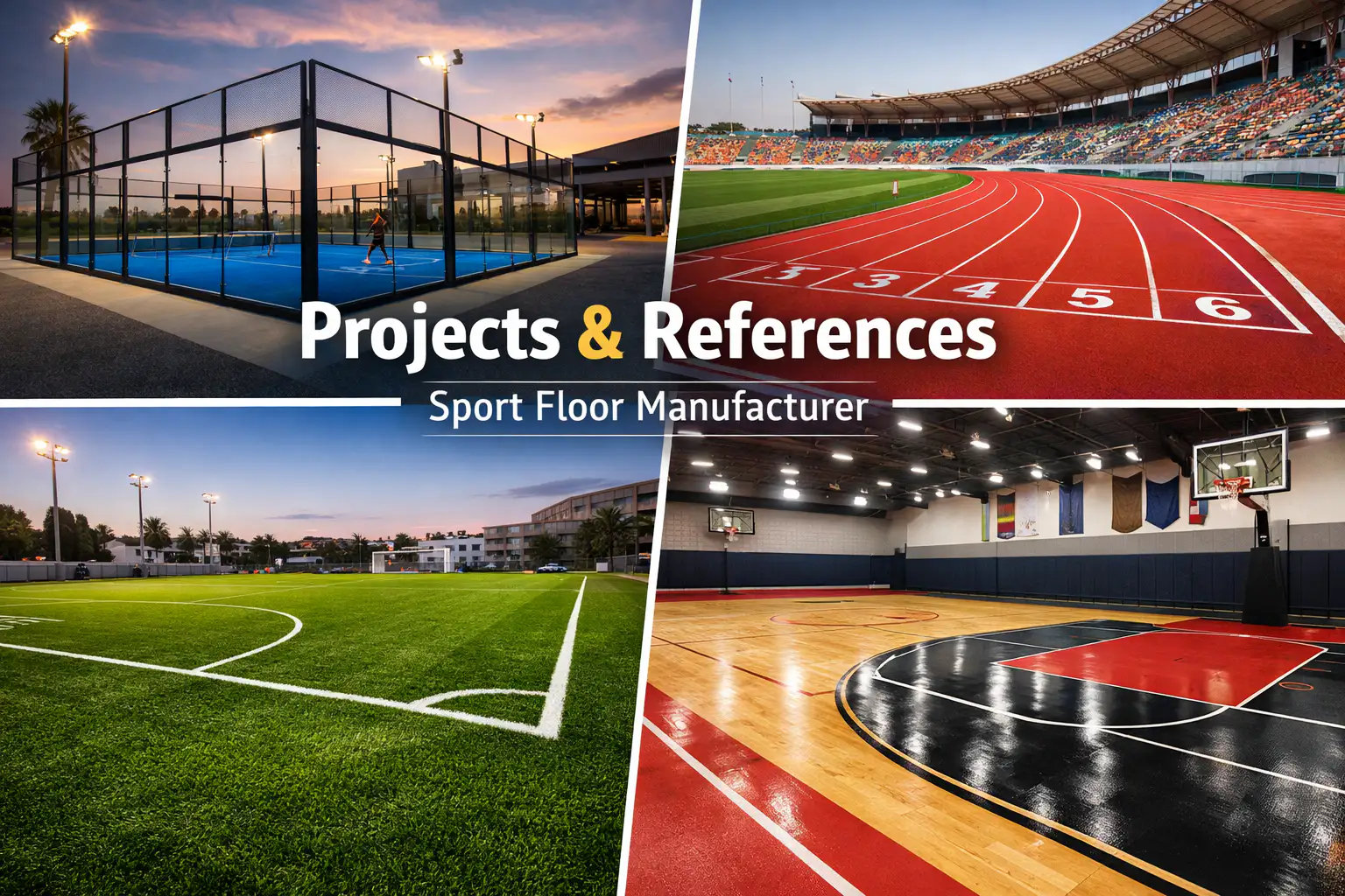 sport floor manufacturer project references global proof