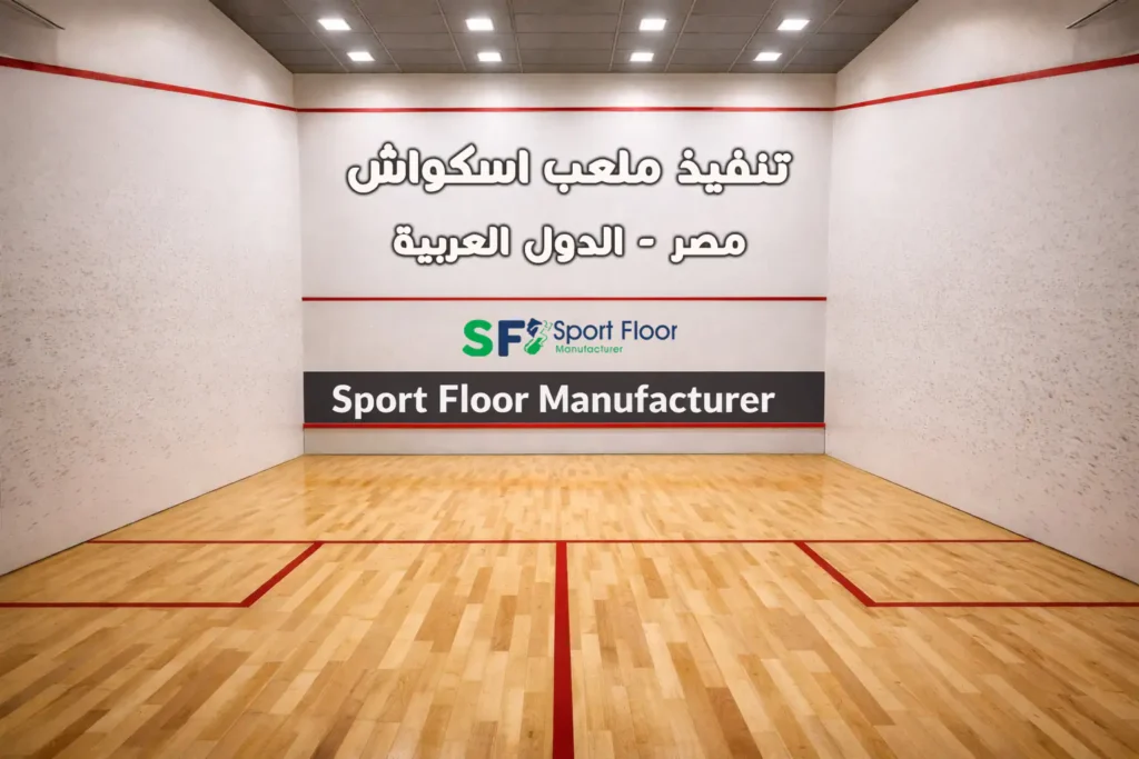 sport floor squash court hero turnkey تنفيذ ملعب اسكواش تسليم مفتاح – سبورت فلو