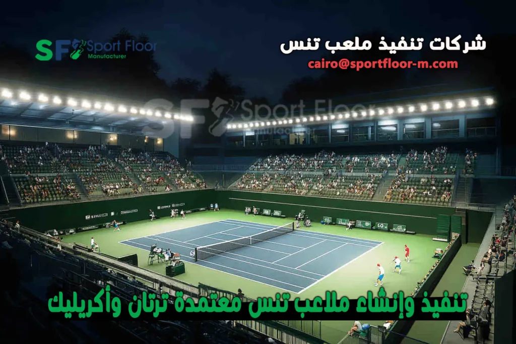 شركات تنفيذ ملعب تنس معتمدة ترتان واكريليك سبورت فلور