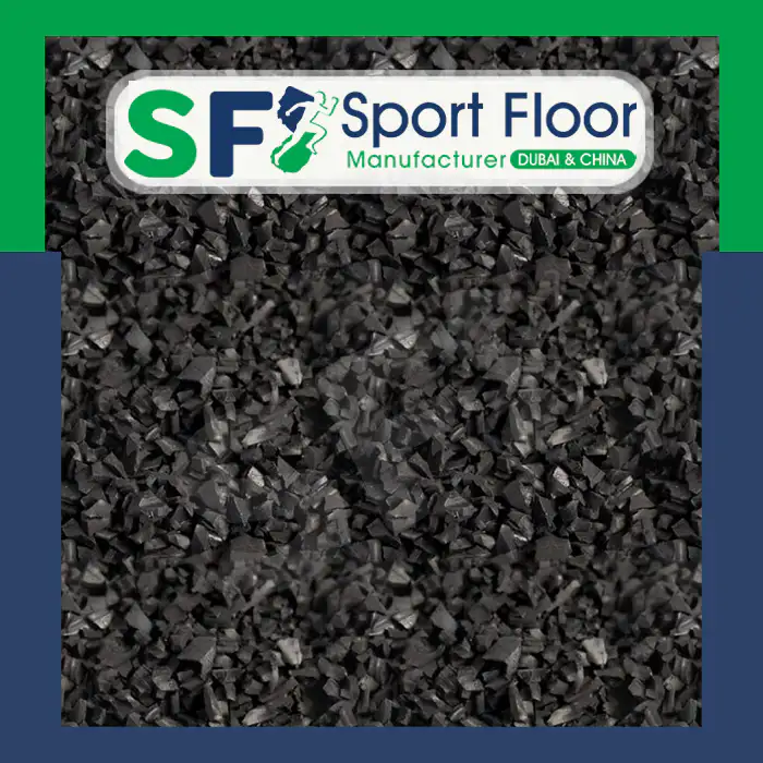 Dense SBR rubber granules texture panel