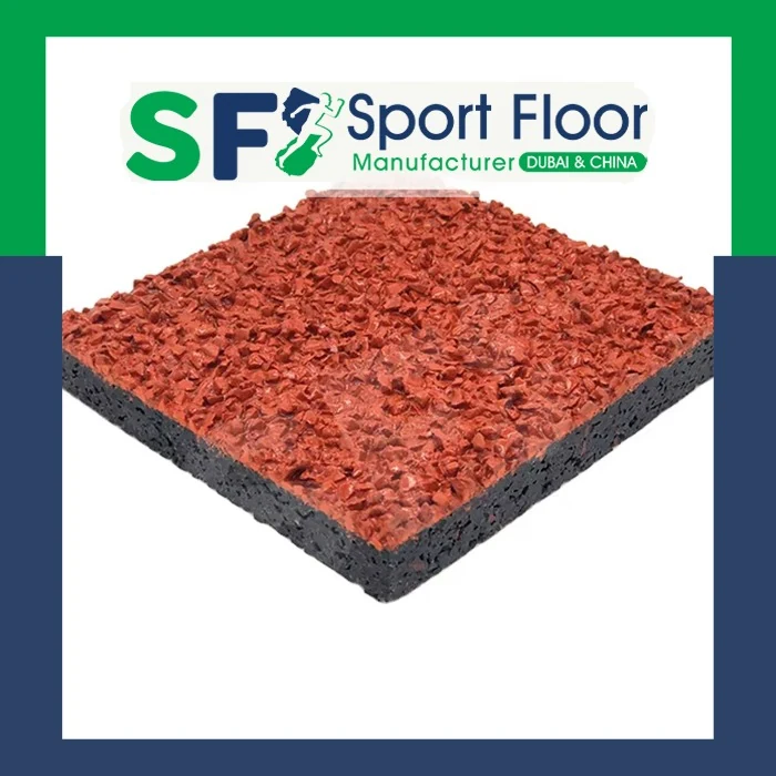 EPDM and SBR wet pour rubber system sample