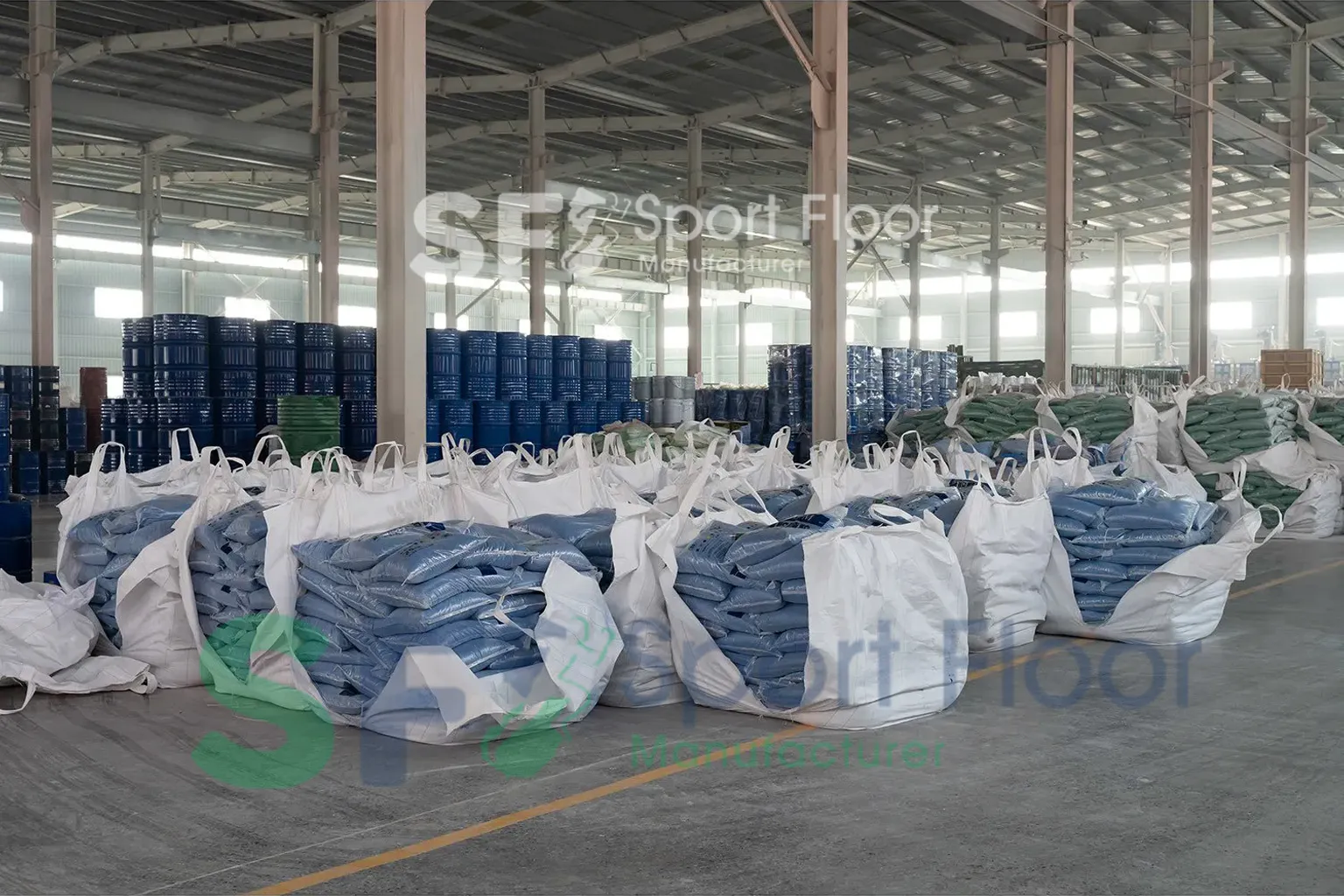 تصدير حبيبات EPDM من Sport Floor في Jumbo Bags