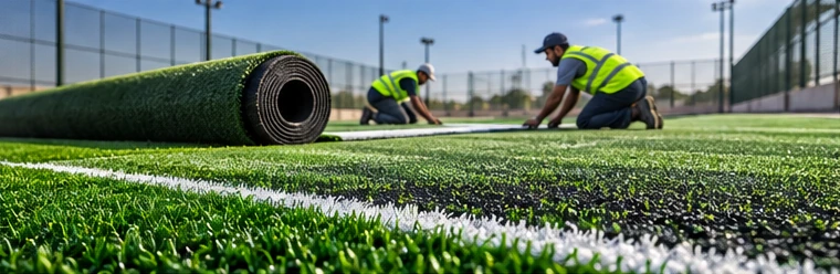 مراحل إنشاء وتجهيز ملاعب كرة القدم