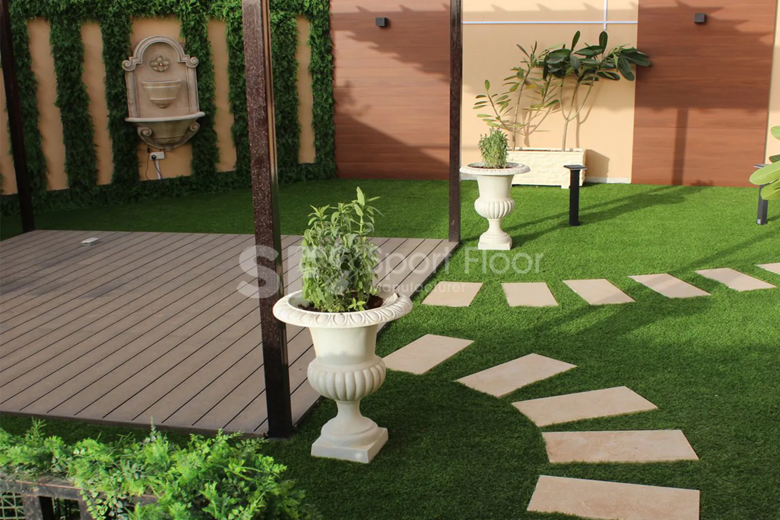 مشروع عشب صناعي ولاندسكيب من أعمال Sport Floor