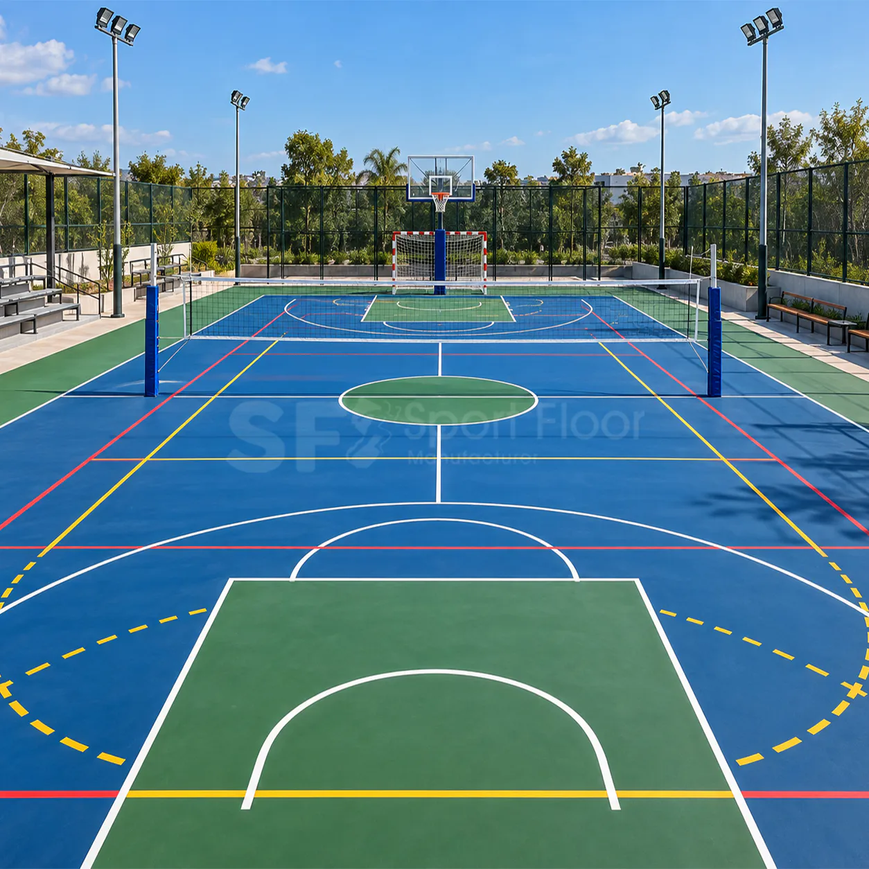 ملعب متعدد الاستخدامات من مشروعات Sport Floor