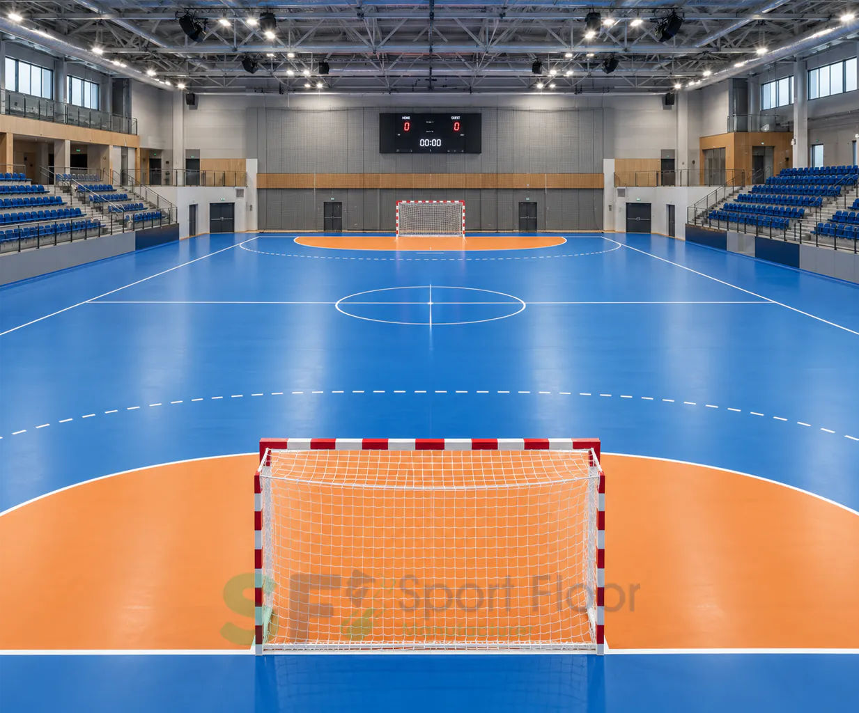رولات PVC لأرضيات ملاعب كرة اليد الداخلية