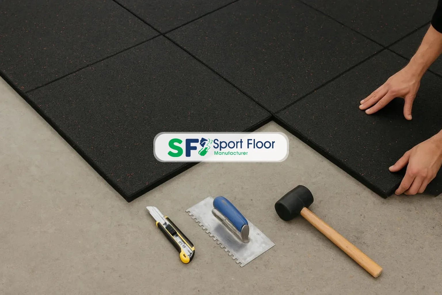 تركيب بلاط مطاطي للجيم في مصر بواسطة Sport Floor