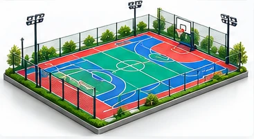 إنشاء ملاعب متعددة الاستخدامات