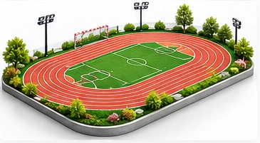 إنشاء مضمار جري وألعاب قوى