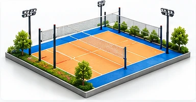 إنشاء ملاعب الكرة الطائرة