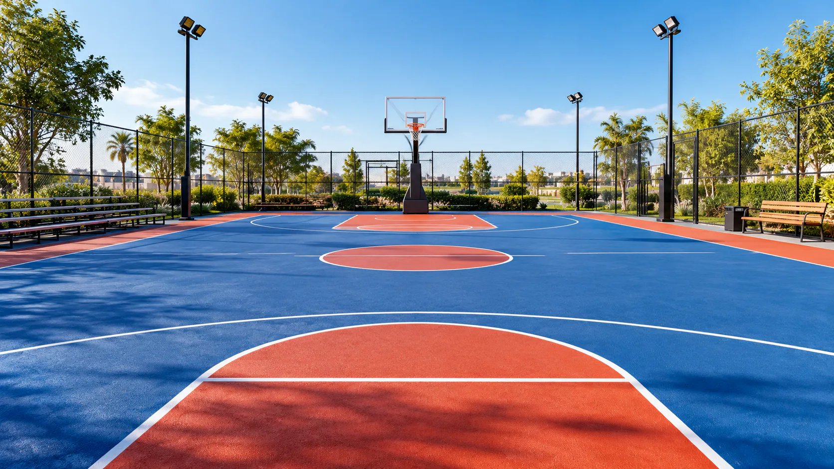 إنشاء ملعب كرة سلة بواسطة Sport Floor